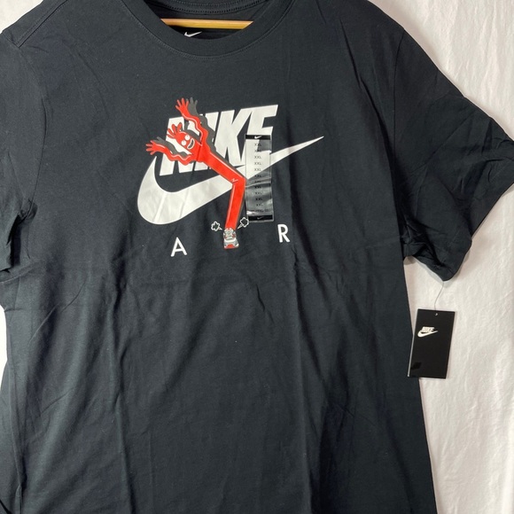 Nike Air Max 90 Wacky Tube Man Graphic T-Shirt BQ0706-010 Mens Size XXL Black. - Picture 3 of 10